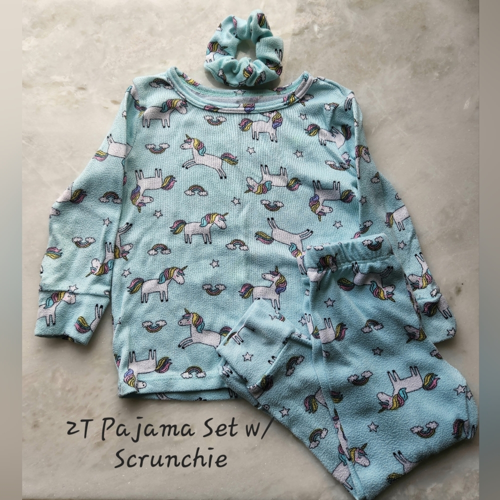2T Unicorn Pajama Set